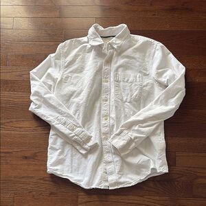 Aeropostale White Casual Button Down Shirt